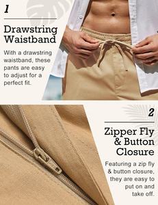 Pantalones casuales para correr al aire libre para hombre, pantalones Chinos clásicos de alta calidad para hombre, pantalones al por mayor, pantalones con cintura elástica - Product Image 5