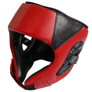Protège-tête de sparring en cuir de haute qualité, respirant, léger, construction durable, ajustement confortable, parfait pour la boxe et les arts martiaux - Product Image 1