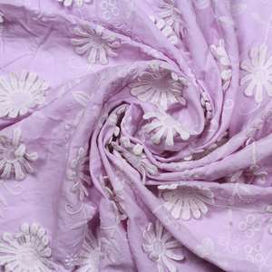 Vestidos de Algodón Ligero y Transpirable con Bordado Floral 3D y Estampado, en Color Lavanda y Lila, para Niñas y Mujeres, Alta Demanda - Product Image 3