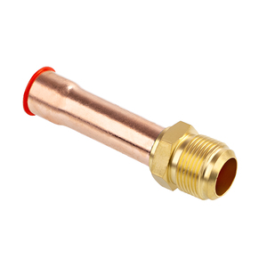 Conector de tubo de cobre premium, accesorio de latón abocinado para sistemas de aire acondicionado y refrigeración, piezas de conexión de tuberías HVAC - Product Image 1