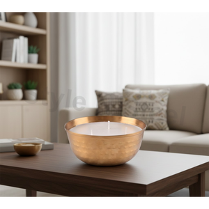 Portavelas MV HM Dorado para Velas de Té Aromáticas para Navidad, Pascua, Cumpleaños, San Valentín, Diwali, Bares y Festividades - Product Image 1