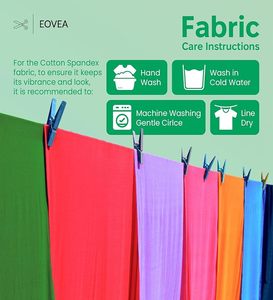 Tela Jersey Verde Sólida, Peso Medio, Tejido Elástico, Estilo Liso, Material de Algodón para Ropa - Product Image 4
