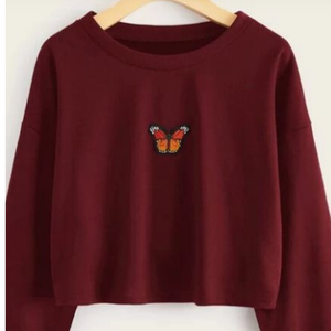 Sweat-shirt à capuche en polaire pour femme, manches longues, écologique, chaud, coupe courte, avec logo sur le devant - Product Image 4