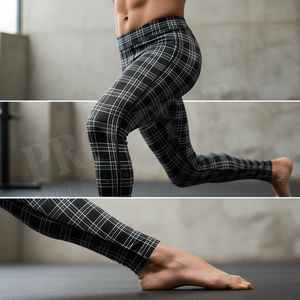 Leggings de sport légers en polyester et élasthanne à compression douce, avec logo personnalisé imprimé, pour le cyclisme et le football - Product Image 4