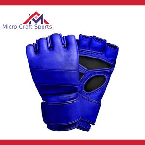 Gants de boxe MMA professionnels en cuir PU, logo personnalisé, fermeture antidérapante, sangle de poignet réglable, équipement de boxe de haute qualité - Product Image 3
