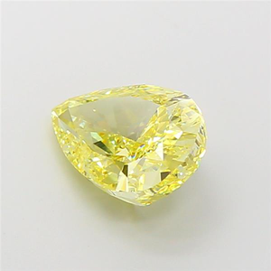 เพชรทรงลูกแพร์สีเหลือง CVD ผลิตในห้องปฏิบัติการ รับรองโดย IGI จาก MANYA JEWELS น้ำหนัก 3 ถึง 4 กะรัต เจียระไนอย่างดีเยี่ยม สำหรับทำเครื่องประดับ - Product Image 2