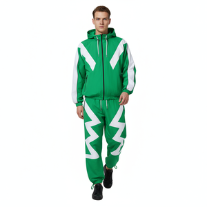 Nuevo Conjunto de Chaqueta Cortavientos de Nailon para Hombre, Sudadera con Capucha y Pantalones Cortos, Conjunto de 2 Piezas - Product Image 6
