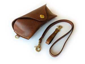 Portable Leather Glasses Case Genuine Cowhide Pouch Luxury Soft Handmade <b>Slim</b> Reading Spectacles Cover Bag LGC-0075 - Product Image 3