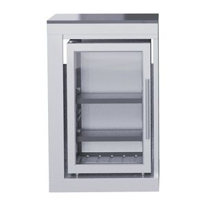 Frigorifero da Esterno in Acciaio Inox 304 con Regolazione a Sei Velocità e Porta a Rimbalzo Automatico, Facile da Usare, per Vino e Bevande - Product Image 1
