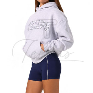 Sudadera con Capucha de Alta Calidad para Mujer, Bordada, Forrada para Invierno, a la Moda, Talla Grande, Holgada, Nueva Llegada - Product Image 3