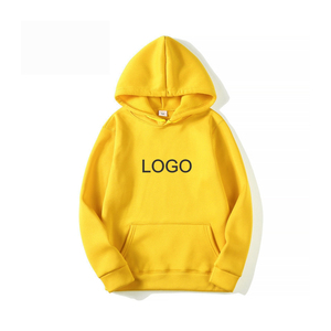 Sweat-shirt à capuche blanc pour homme, 100% coton, tissu molletonné français, logo imprimé sur le devant, coupe classique, vêtement d'automne - Product Image 5