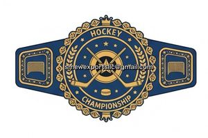 Ceintures de championnat de hockey personnalisées avec logo d'équipe, nom du joueur, kickboxing - Product Image 3