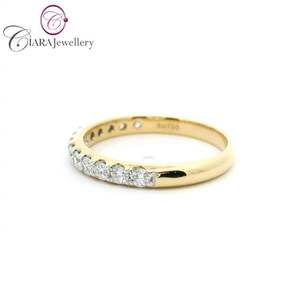 WHOLESALE BEST SELLING SIMPLE DESIGN HIGH QUALITY CLASSIC 18K SOILD WHITE/YELLOW GOLD NATURAL DIAMOND <b>RING</b> <b>BAND</b> - Product Image 2
