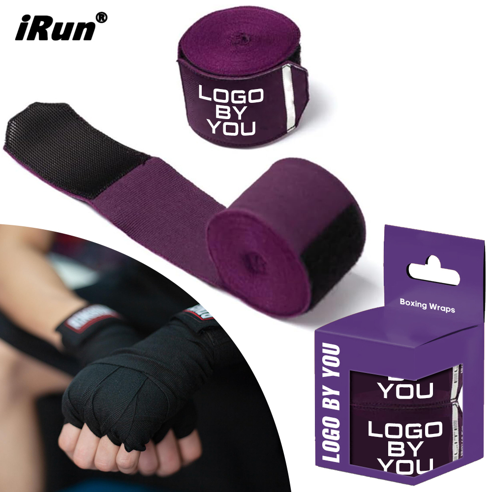 Power Punch IRun Custom Logo Boxing Hand Wraps Boxing Bandages MMA Training Sparring