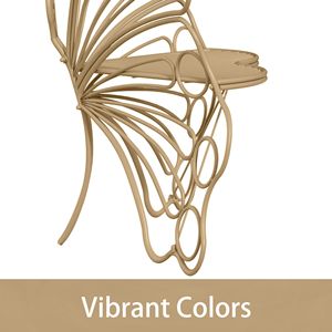 Panca a Farfalla in Ferro Robusto da 50 Pollici, Colore Marrone, per Spazi Esterni - Ideale per Veranda, Prato, Giardino, Cortile - Product Image 5