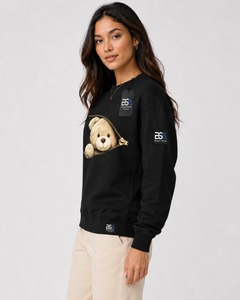 Sweat-shirt personnalisé pour femme, nouvelle collection hiver, design tendance, haute qualité, couleurs personnalisables, avec badge lettre, uni teint - Product Image 6