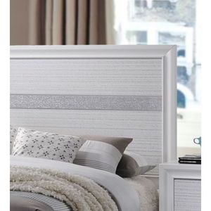Letto matrimoniale in legno stile tradizionale con contenitore, colore bianco - Product Image 5