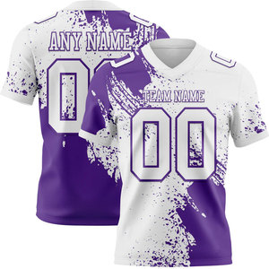 Camiseta de Fútbol Americano Personalizada para Hombre, Negra y Roja, Cuello en V, Manga Corta, Nombre del Equipo y Número Impresos por Sublimación, Absorbe la Humedad - Product Image 4