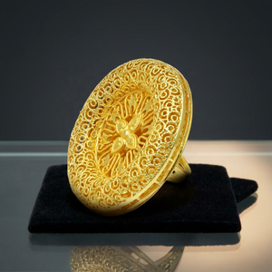 Anillos de Moda al por Mayor, Anillos de Dedo Chapados en Oro de 14K, 18K y 24K, Anillos de Dedo Tradicionales de Estilo Dubái, Anillos de Novia, Joyería de Oro - Product Image 3