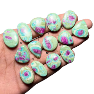Rubí en fuchsite cabujón, piedra preciosa suelta para sanación, Reiki, meditación, yoga, manifestación, calma, crecimiento empresarial, piedra del amor. - Product Image 1