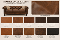 Luxuriöses Echtleder Chesterfield Dreisitzer-Sofa Modernes Knopfgeheftetes Sofa mit Nagelkopfbesatz Schlafsofa für Zuhause Hotel Park Villa Schule