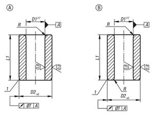 K1021 DRILL BUSH CYLINDRICAL DIN179, FORM:A, ACIER DOUX 2,5X5X9 - Product Image 5