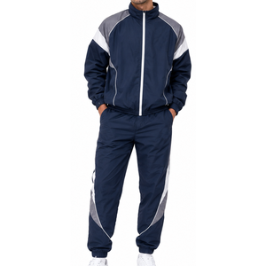 <b>Men</b> Nylon Tracksuit Windproof Quick Dry Sports <b>Jacket</b> and Pants Premium Activewear OEM ODM Manufacturer Nylon Tracksuit - Product Image 5