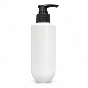 250ml HDPE U Type Cosmetic <b>Bottle</b> with Lotion <b>Pump</b> | Empty Plastic Packaging Container for <b>Shampoo</b> Lotion Body Wash Skincare - Product Image 1