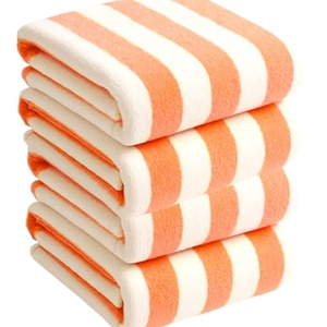 Toallas de Piscina Extra Grandes y Altamente Absorbentes con Rayas, Toalla de Playa 100% Algodón para Adultos - Product Image 1