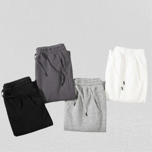 Pantalones de chándal con logotipo personalizado para mujer, pantalones de chándal de algodón transpirable, Pantalones rectos de diseño de ropa de calle con cierre medio elástico para Unisex - Product Image 6