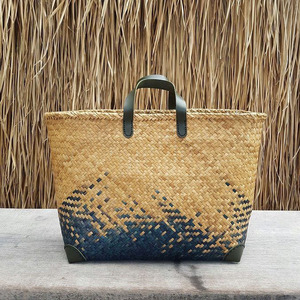 Bolso de mano de paja estilo bohemio con diseño de moda, bolso de playa de verano, bolso tote de paja de moda de HNH Craft Vietnam - Product Image 4