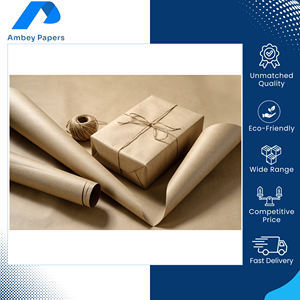 กระดาษคราฟท์แบบไม่เคลือบผิวที่ปรับแต่งได้สำหรับห่อของและทำถุงกระดาษ มีจำหน่ายในความหนา 40-280 แกรมต่อตารางเมตร ในราคาประหยัดจากอินเดีย - Product Image 5