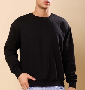 Sudadera Vintage para Hombre, sin Capucha, Personalizable con Logotipo, Lavado Ácido, Felpa, Estilo Urbano, Talla Grande - Product Image 3