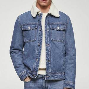 Chaqueta Vaquera Azul de Algodón Personalizada Estilo Vintage para Hombre, Chaqueta Casual de Lona Reversible para Primavera, Incluye una Unidad Individual - Product Image 1