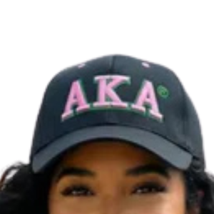 Casquette brodée en maille avec lettres grecques noires, roses et vertes, respirante et ajustable pour femmes, idéale pour les sports de plein air - Product Image 6