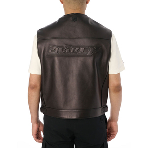 High Quality Men's <b>Leather</b> <b>Jacket</b> with Stand Collar Canvas Fabric Full Zipper Closure-Wholesale Top Selling Windproof Waterproof - Product Image 4