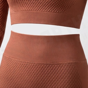 Conjunto de Yoga para Mujer, Personalizado, Nuevo, Premium, Venta en Línea, Ropa Deportiva sin Costuras para Damas, Ropa Deportiva para Gimnasio, Ropa de Entrenamiento, Ropa de Fitness - Product Image 5