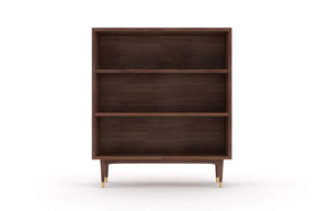 Mid Century Modern Wooden <b>Bookshelf</b> Rectangle Design Durable Indoor Living Room Furniture Decoration - Product Image 5