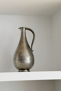 Vase à fleurs en métal de style européen avec poignée, plaqué nickel, design élégant, pot à fleurs fait main, vases modernes pour la décoration de la maison - Product Image 5