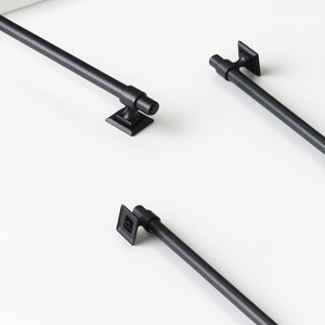 Tirador de Gabinete Moderno de Latón Negro Mate, Base Cuadrada, Resistente, para Muebles de Cocina, Baño y Comedor - Product Image 4