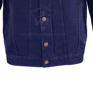 Veste en jean authentique pour homme, épaisse et délavée, coupe décontractée, style streetwear - Product Image 4