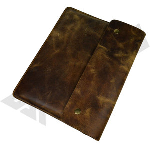 Wholesale Custom Crunch Leather Laptop Sleeve Cover Travel <b>Briefcase</b> Computer Business Rustic Leather Laptop Case/Sleeve/Bag - Product Image 2
