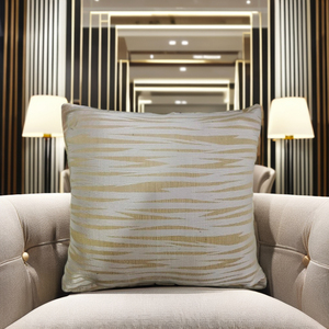 Vente en gros de housse de coussin carrée tissée en jacquard de luxe pour le salon et l'hôtel Design personnalisable en poly coton respirant - Product Image 2