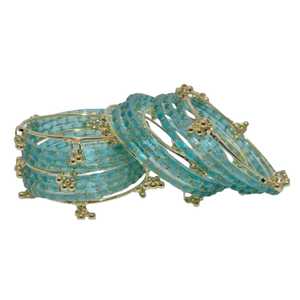 Ensemble de bracelets Churiyan en perles de verre, toutes tailles, faible MOQ et prix, bijoux pour femmes, couleurs et tailles personnalisées, bracelets traditionnels kashmiris pour filles - Product Image 3