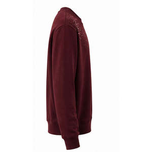 Sudadera Oversize de Algodón Tejido Premium con Pedrería, Cuello Redondo, Cristales de Diamante, Estilo Urbano, con Logotipo Personalizado para Hombre - Product Image 4