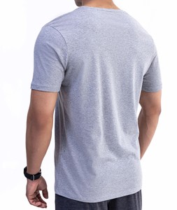 High Quality 100% Cotton Loose Fit Summer Men's T-Shirts Customizable Crew Neck <b>Short</b> Sleeve Anti-Pilling Embroidery - Product Image 3