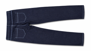 Jean en denim pour femme, délavé clair, coupe large, taille haute, coupe droite, longueur intégrale, style décontracté, 100% coton, couleur unie, avec fente - Product Image 4