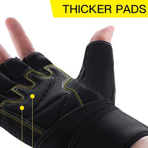 Gants de sport et de musculation fabriqués en usine, gants d'entraînement de gym, protection des mains avec logo personnalisé, gants et mitaines de musculation - Product Image 4