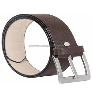 Classic Brown Textured Leather Casual Belt for Unisex with Alloy Pin Zinc Buckle Dress Belt - Product Image 3