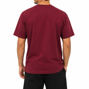 เสื้อยืดโอเวอร์ไซส์ ยูนิเซ็กซ์ ผ้าคอตตอนหนา 280 GSM 100% คอตตอน ไซส์พลัส  แบบเรียบ ย้อมสีธรรมชาติ เป็นมิตรกับสิ่งแวดล้อม - Product Image 4